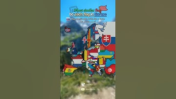 Most similar flag to each flag in Europe 🚩#shorts #maps #mapping #slovakmaps #flags #similarity