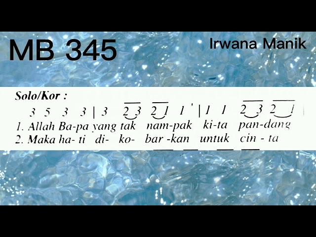 Madah Bakti 345 // ALLAH JADI MANUSIA // Lagu Natal gaya Tanimbar- Maluku @irwanamanik3955 class=