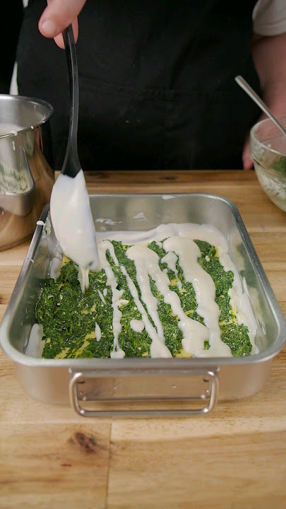 Lasagna with Spinach and Ricotta🌿🧀
