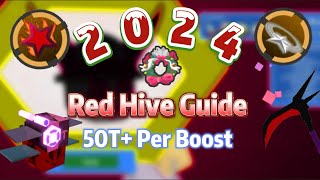 *New Best Red Hive Guide (2024)  l Bee Swarm Simulator