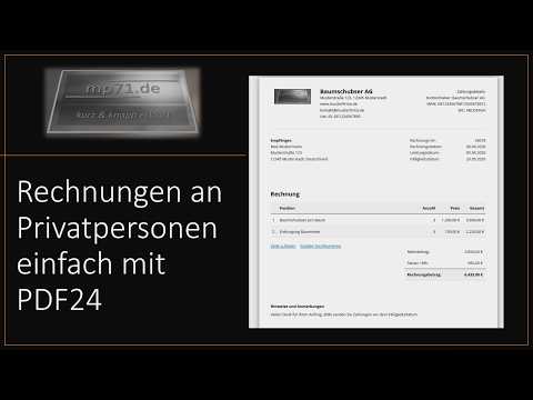 PDF-Rechnungshinweis - Eine einfache Vorlage für jede Rechnung - PDFFormHub