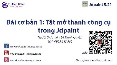 Bài cơ bản 1: Tắt mở thanh công cụ trong Jdpaint