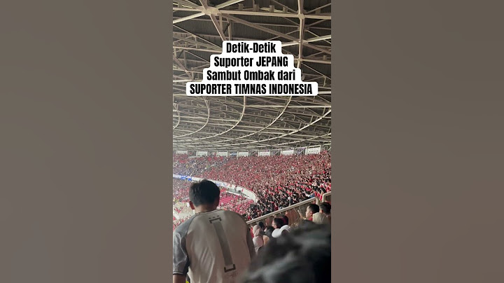 Suporter Timnas Indonesia dan Suporter Jepang Kolaborasi Membuat Ombak di GBK #timnasindonesia