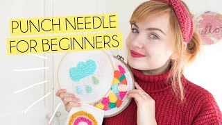 Diy Punch Needle Embroidery Kit  Punch Needle Kit Beginners Kids