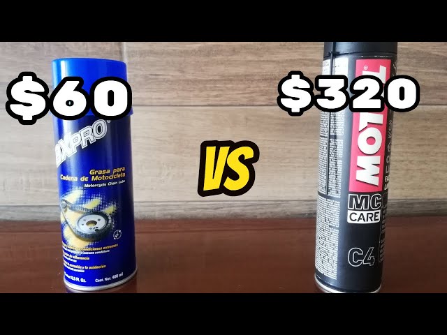 Lubricante de cadena Barato Vs Caro 