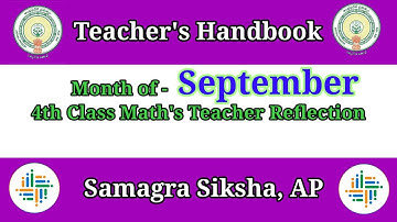 4th class maths Teachers Handbook Month of September |  4th  maths teacher reflection and dairy 