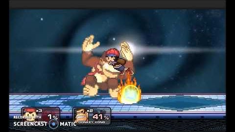 Ness is gangster: Ness vs Donkey kong ssf2
