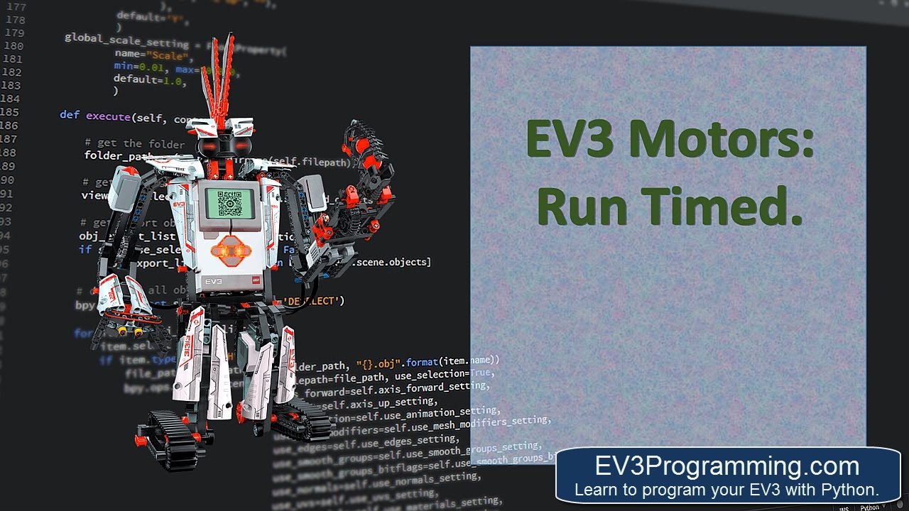EV3 Python; Run Motor Timed - YouTube