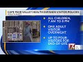 Cape Fear Valley Health expands visitor policies