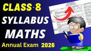 Class 8 Maths Syllabus 2025-26 | Math Syllabus Class 8 Final Exam 2026 | NCERT