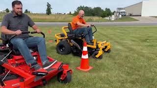 Zero-Turn Lawn Mower Race - Cub Cadet Zt1 54 Vs. Ariens Ikon 52