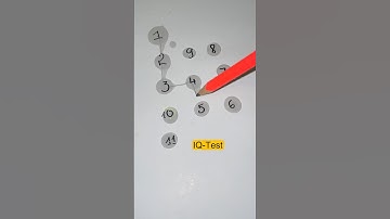 Nối các giọt nước lần lượt từ 1 đến 11 #iqtest #quiz #games #shorts