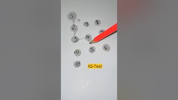 Nối các giọt nước lần lượt từ 1 đến 11 #iqtest #quiz #games #shorts