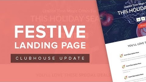 OptimizePress Club: Festive - Landing Page Template