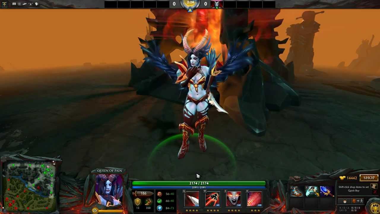 Dota 2 Queen Of Pain Adornments Of Blight Set Youtube