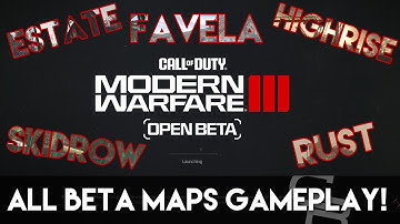 PLAYING EVERY MAP ON MW3 BETA!!! (COD: MW3 Beta Gameplay)