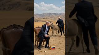 Famous Trump cut the brick and Putin sleeping in Desert 🏜 #shortsfeed #satire Profile