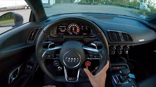 2017 Audi R8 V10 Plus - Sunset POV Test Drive by Tedward (Binaural Audio)