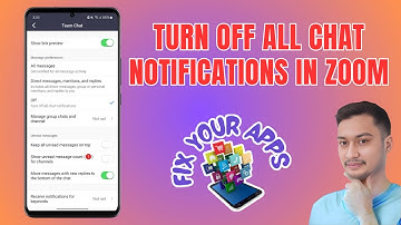 How to Turn Off All Chat Notifications in Zoom
