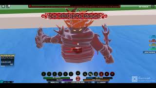 Destroying Boss and leveling Kamaki in Shindo Life | Roblox