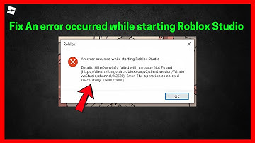 An error occurred while starting Roblox Studio (Quick fix)