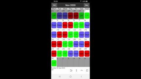 Shift Work Calendar Tutorial