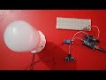 Light control using Ultrasonic sonar sensor and Arduino