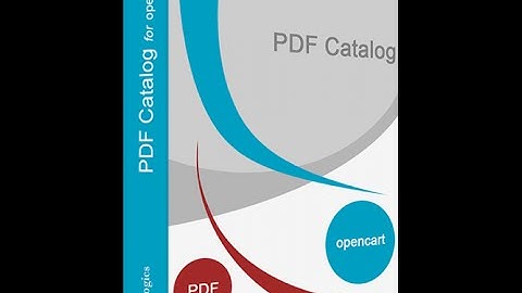 How to use PDF Catalog for OpenCart