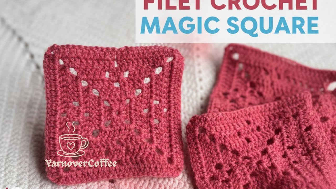 The ONLY Square You Need for the Origami Bag! (Fillet Crochet Tutorial)