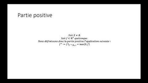 Intégration au sens d