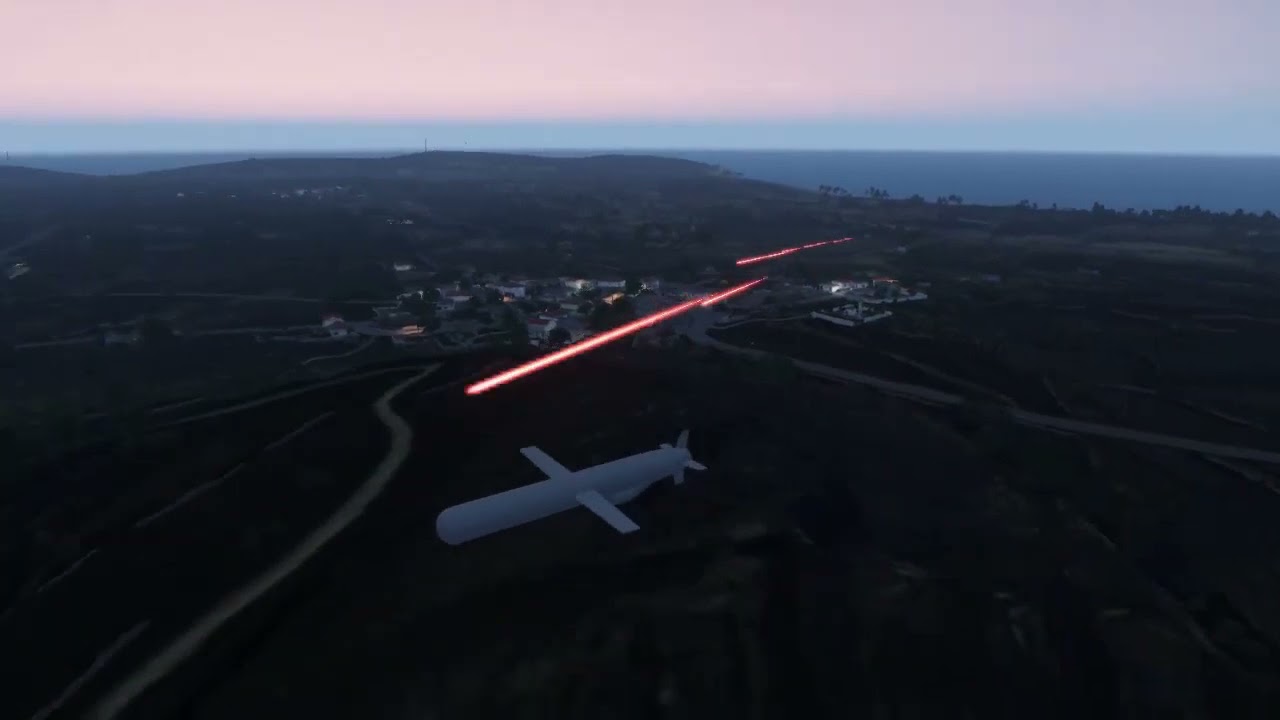 Arma 3 Attacked by Tomahawk anti-aircraft gun cruise missile BGM-109 Tomahawk
