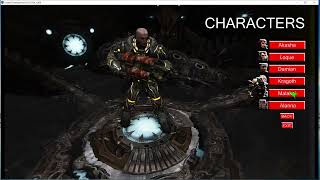 BR MAA PC GAME MENU UDK SELECT FACTIONS AND CHARACTERS