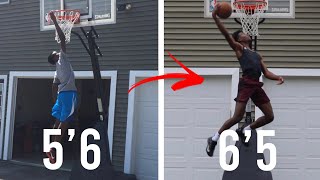 My dunk journey - 5’6 to 6’5 in 4 years