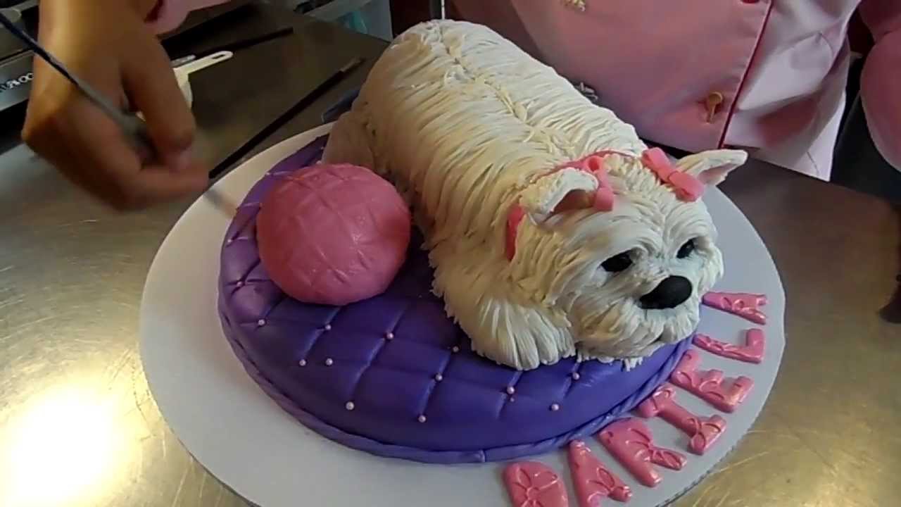 pastel perro white terrier lola en puerto vallarta por pasteleria  crisandree parte1 - YouTube