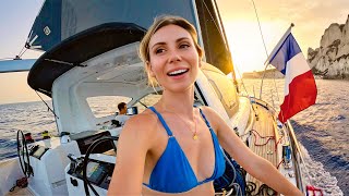 36 Hours Sailing from Italy (to FRANCE) Onboard Our BOAT! 🇫🇷