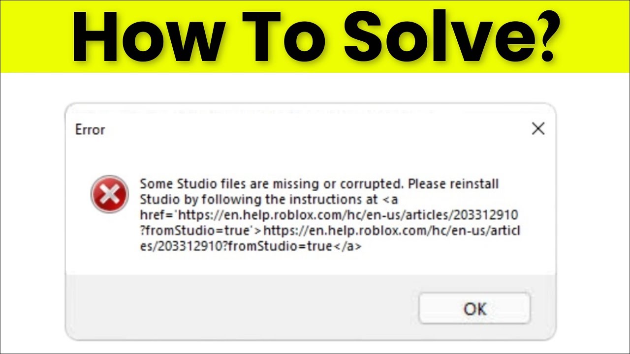 Roblox Studio is down. Some Studio files are missing or corrupted - #20  by Giorgi311 - Studio Bugs - Developer Forum