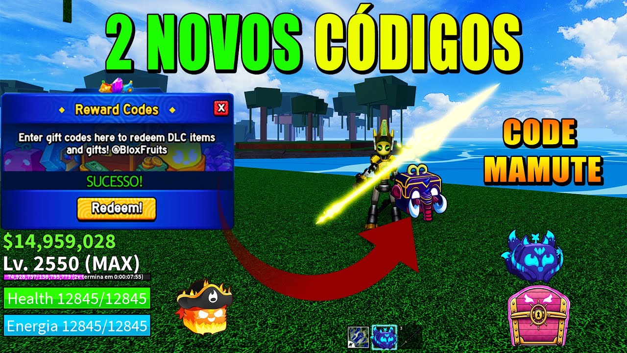 CORRE!! 3 CODE BELI + CÓDIGO DA FRUTA LEOPARDO NO BLOX FRUITS (roblox) 