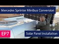 EP7 - 300w (2 x 150w) Installing Solar Panels - No fixings - Mercedes Sprinter Minibus Conversion