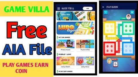 Game villa New Free AiA File Kodular |New Game AiA File Free |Earning apps Free Aia File |Free Aia