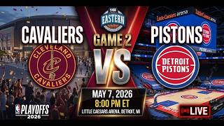 CADE vs MITCHELL!🔥 CAVALIERS vs PISTONS | May 7, 2026 | Game 2 NBA Playoffs Full Gameplay Simulation
