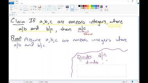 Sec 1.5 Direct proof with divides