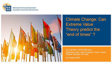 Webinar: Climate Change: Can Extreme Value Theory predict the “end of times”? on 2 October 2025