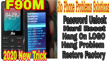#F90Jio 100 % LYF JIO 4G  PHONE F90 HARD RESET | REMOVE PIN |HANG ON LOGO SOLUTION | By #Zishan Khan