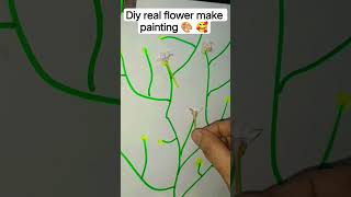 DIY  Real flower make painting  #viral #shorts#youtubeshorts #viral #art #youtubeshorts