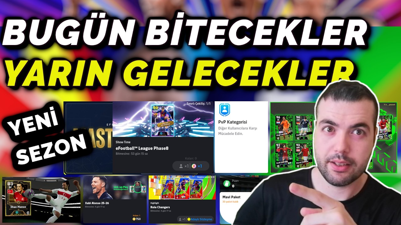 YARIN YENİ SEZON BAŞLIYOR | BUGÜN BİTECEKLER YARIN BİZLERİ BEKLEYENLER NELER ? eFootball 2026 Mobile