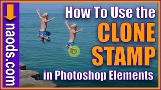 How to use the CLONE STAMP tool in Photoshop Elements