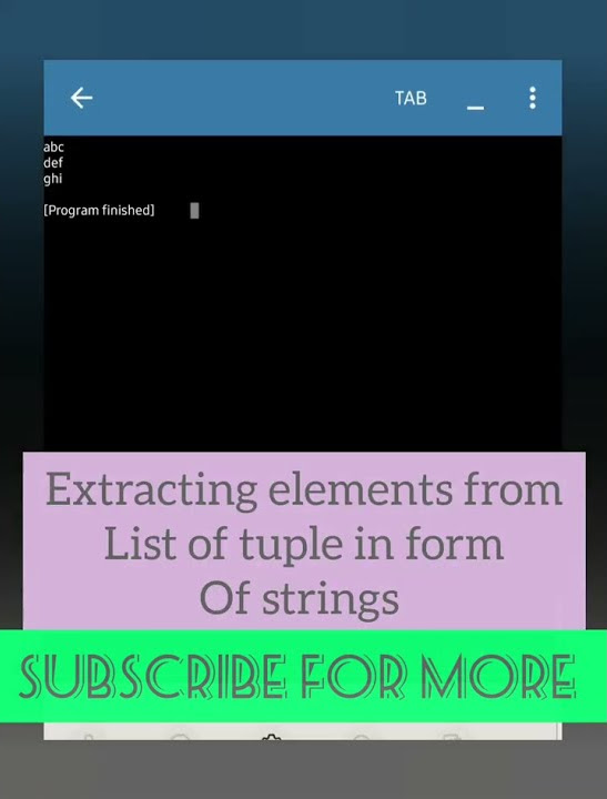 Extracting elements from list of tuple || Python || Nested for loop ...