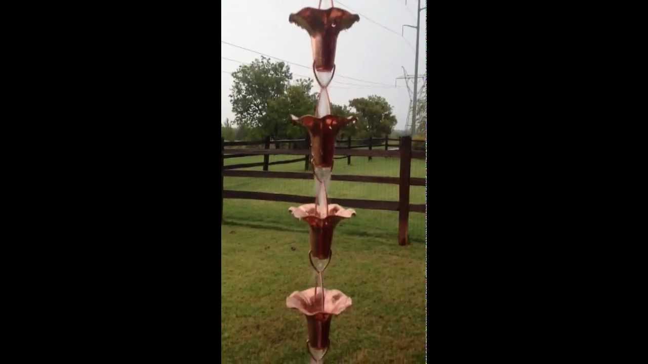 Rain Chain In Action YouTube