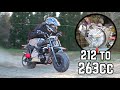 World’s Fastest Off Road Mini Bike Build + RIP | 30HP Big Bore Tillotson!