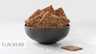 FLACKERS | 1-Ingredient Flaxseed Crackers